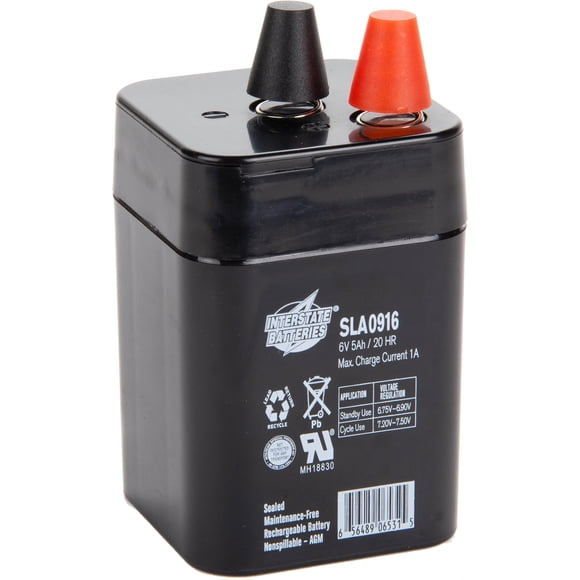 Batería Interstate Batteries 6V 5AH de plomo sellado