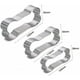 thumbnail image 5 of Juego de cortadores de galletas con forma de hueso de perro, acero inoxidable, 3 piezas, 5 of 8