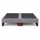 thumbnail image 2 of Base De Cama Europea 2 Plazas Dividida 190 Cm Largo - Gris Plata, 2 of 5