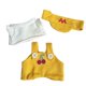 thumbnail image 1 of Mini Muñeca De 6 Pulgadas, Ropa, Sombrero, Ropa Para Muñeca Colgante, Para Niños De 5 A 7 Años, 8 A 10 Años, Amarillo, 1 of 3