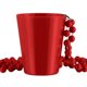 thumbnail image 1 of Collar Shot Glass parpadeante, no se ilumina, con cuentas rojas, 1 of 1