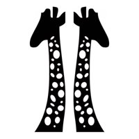 Rienda Libre Graphics - Decomural Two Giraffes Safari Animals Ws-44263