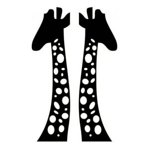 Rienda Libre Graphics - Decomural Two Giraffes Safari Animals Ws-44263