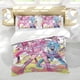 thumbnail image 5 of Jem y las Hologramas Conjunto de sábanas temático, trío de piezas, cómodo y amigable con la piel, diseño único, regalo de decoración para el hogar para familiares, amigos y fans,135cm *200cm, 5 of 6