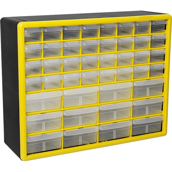 Gabinete organizador con cajones Akro-Mils de plástico, 44 cajones, 51 x 15 x 41 cm