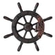 thumbnail image 4 of Rueda De Barco Vintage Colgante De Pared De Madera Decoración Para El Hogar Dirección Pirata 32x3x32cm, 4 of 5