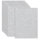 thumbnail image 1 of Hojas de espuma glitter Yezinie 20 × 15 cm, paquete de 16, color plateado, 1 of 6
