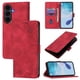 thumbnail image 1 of Funda Cartera para Samsung Galaxy S25 FE con Soporte y Ranuras, Resistente a Golpes y Rayones Rojo, 1 of 6