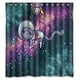 thumbnail image 1 of Cortina de ducha con diseño de gato hipster galáctico, juego de cortinas de baño con ganchos, tamaño 66 x 72 pulgadas, 1 of 3