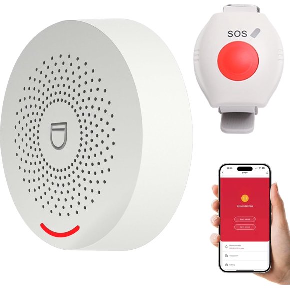 Sistema de llamada SOS WiFi para personas mayores XUK con control por app