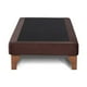 thumbnail image 3 of Base Elegante Cama Europea 1.5 Plazas 105x190 Cm Chocolate Felpa, 3 of 4