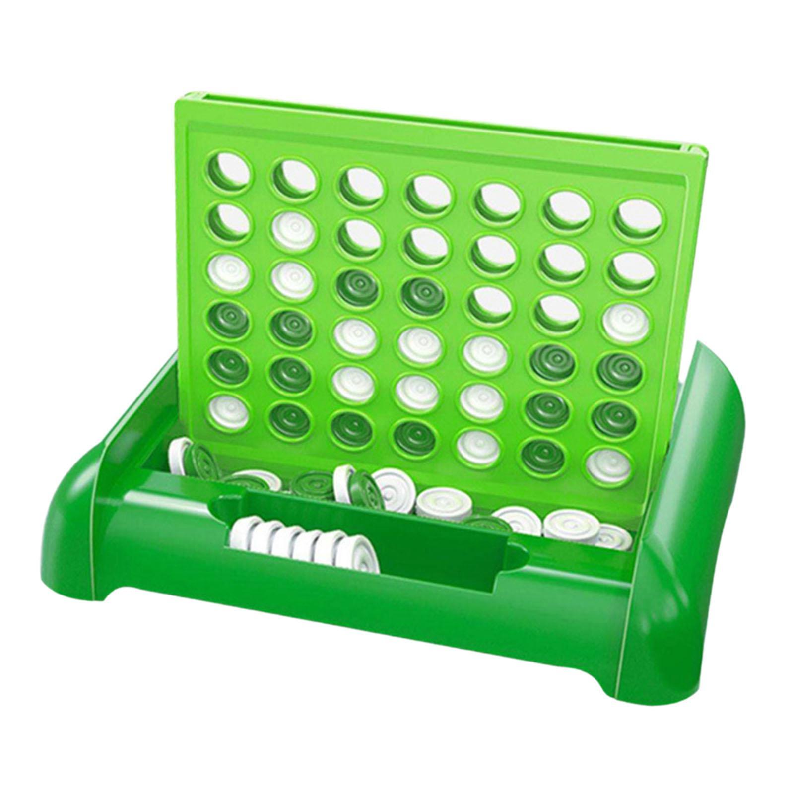 Magideal - Juego De Mesa 4 En Fila, Juego De Conexión, Juguete Educativo, Juego De Estrategia, Juego De Mesa Familiar Para Niños, Adultos, Regalos De Cumpleaños Verde