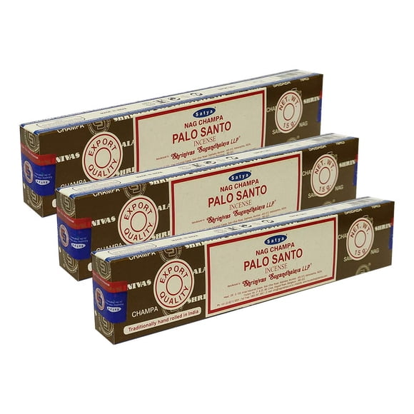 Varillas de incienso Satya Nag Champa Palo Santo, 45 g (3 x 15 g)