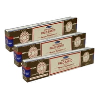 Varillas De Incienso Satya Nag Champa Palo Santo, 45 G (3 X 15 G)