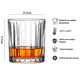 thumbnail image 4 of Set 4 Vasos De Whisky Cristal Diseño Tallado 200ml M144, 4 of 8