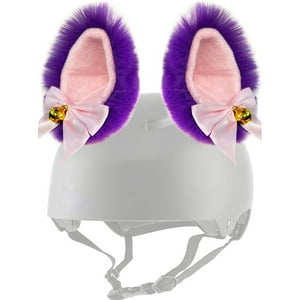 Veat00L - Decoración De Cascos Con Campanas Para Orejas De Gato, Orejas De Peluche, Accesorios De Pegatinas Para Cascos De Bicicleta, Motocicletas, Decoración De Cascos, Sin Casco