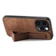 thumbnail image 4 of Funda Protectora con Correa para iPhone 15 Pro Max Resistente a Golpes Marrón, 4 of 6