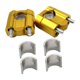 thumbnail image 1 of Elevadores De Manillar De Motocicleta Genéricos, Premium, Universales, Con Soporte De Abrazadera, Dorados, 1 of 5