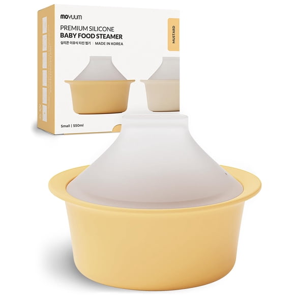 Vaporizador para microondas MOYUUM, bowl de silicona para comida de bebé