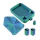 thumbnail image 5 of Bandeja Para Manualidades Con Diamantes Y Tapa, Organizador Versátil De Cuentas Para Taller De Punto De Cruz, Azul Y Verde, 5 of 5