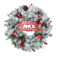 Magideal - Corona Navideña Para Puerta Delantera, Corona Navideña Para Colgar En La Puerta, Guirnalda Navideña, Decoración Para Dormitorio, Hogar, Jardín, Fiesta Estilo A