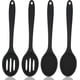 thumbnail image 1 of Juego de 4 cucharas ranuradas y mezcladoras de silicona antiadherentes, cucharas ranuradas grandes de silicona para servir, cucharas antiadherentes resistentes al calor para cocinar, hornear, remover, 1 of 7