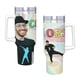 thumbnail image 4 of DJ Raphi Vaso aislado de acero inoxidable con asa, diseño temático, regalo para familia, amigos y fans; incluye pajita y encaja en el portavasos estándar, 40 oz, 4 of 6