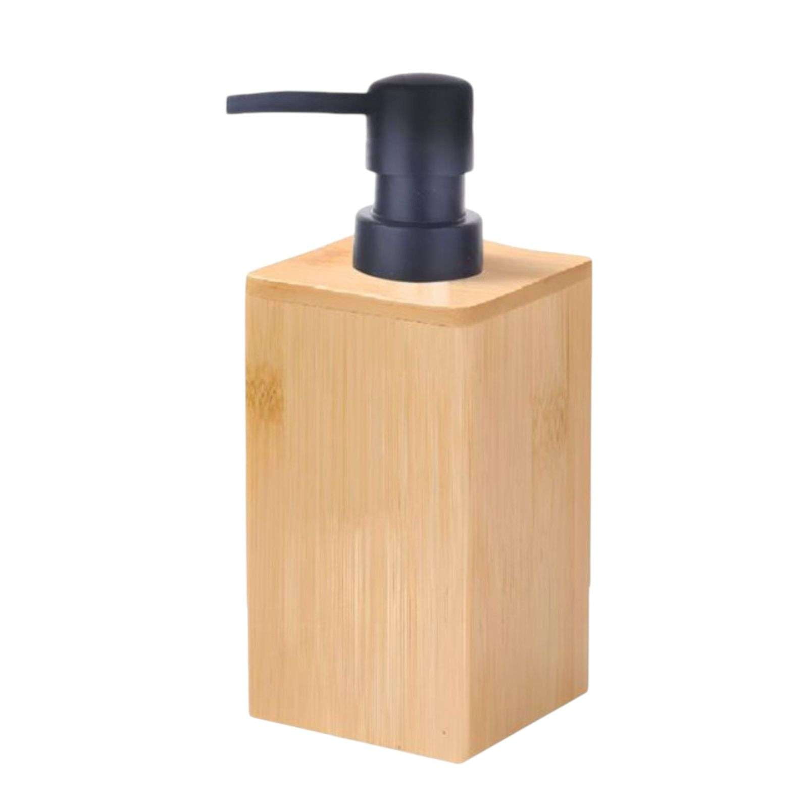 Oem - Dispensador Jabón Alcohol Gel Madera Cuadrado 400ml