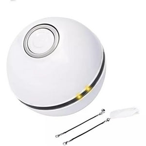 Defensor - Pelota De Juguete De Gato Eléctrico Interactivo Para Gatito Color Blanco