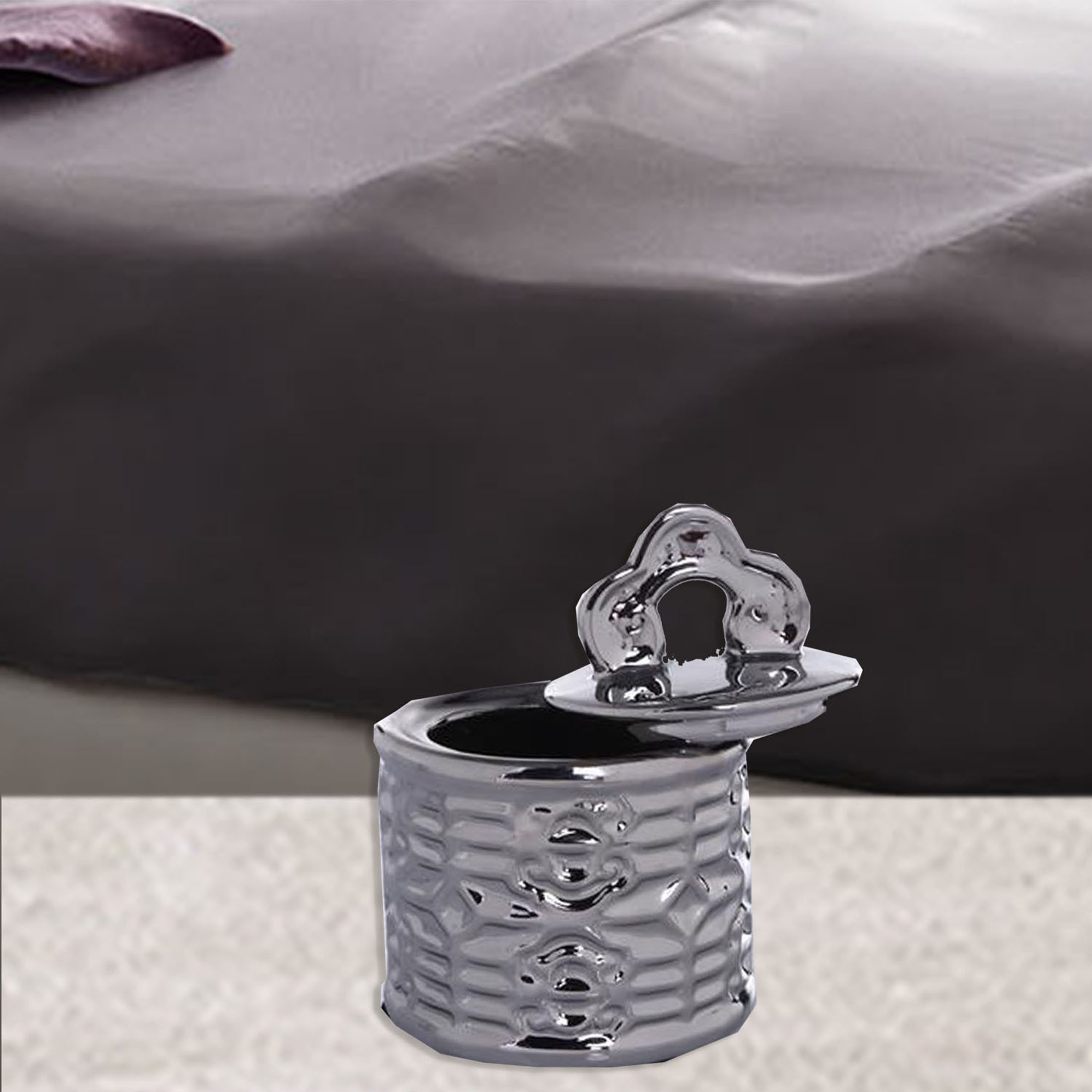 Mallorca - Joyero Decorativo Corona Silver Con Tapa