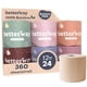 thumbnail image 1 of Papel higiénico Betterway, bambú sin blanquear, 3 capas, 12 rollos, 1 of 9