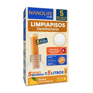Nanolife - Limpia Piso Desinfectante Recarga Citrico (5X)