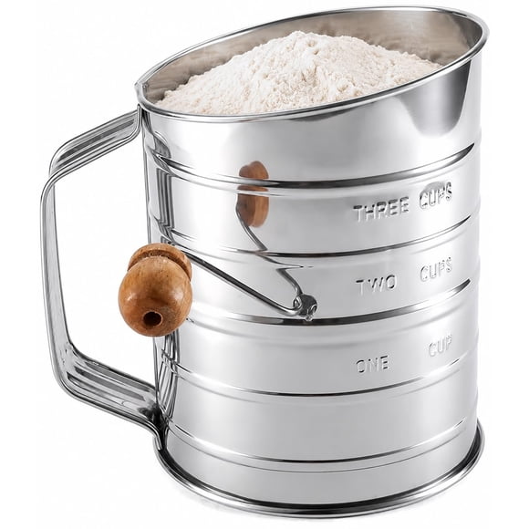 Tamiz de Harina Zemensha 3 Tazas Acero Inoxidable
