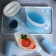 thumbnail image 4 of Jarra de plástico con tapa, ecológica, para mezclar bebidas, agua caliente/fría, limonada, zumo, té helado, tetera., 4 of 5