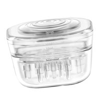 Ioensy - Peine Aplicador De Cuero Cabelludo Bola Rodante Reutilizable Para Aceite Esencial Aceite Para El Cabello Blanco