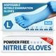 thumbnail image 1 of Guantes de examen de nitrilo Medguy de 4,5 mm, 100 unidades, azules, sin látex, 1 of 8