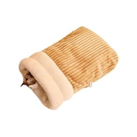 Xusx111 - Saco De Dormir De Gato Para Gatos De Interior, Saco De Gato De Peluche Suave, Cama De Cueva De Gatos De Autocalentamiento, Saco De Mascota Para Cachorro De Gatito (Marrón, M)