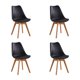 thumbnail image 1 of Pack X4 Sillas De Comedor Tulip Negra, 1 of 4
