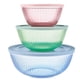 thumbnail image 1 of Set de 3 Bowls para Mezclar Pyrex Colors de Vidrio con Tapa, 1 of 7