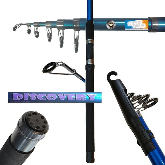 Caña Pesca Telescopica Discovery 4m 7tramos 430gr Accion150-250