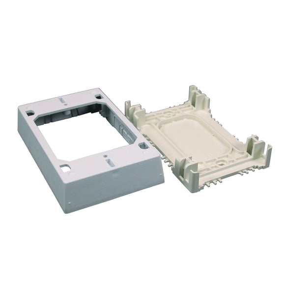 Carcasa eléctrica Wiremold NMW35 Raceway de 4,4 cm de color blanco oscuro