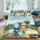thumbnail image 2 of Opuestos Solares Conjunto de sábanas temático, trío de piezas, cómodo y amigable con la piel, diseño único, regalo de decoración para el hogar para familiares, amigos y fans, 90 cm * 190 cm, 2 of 6