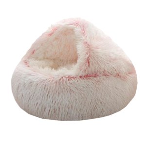 Ioensy - Cama Para Gatos, Perrera, Cama Cómoda Y Portátil Para Cachorros, Para Conejos, Gatitos, Gatos De Interior, Rosa, 40 Cm
