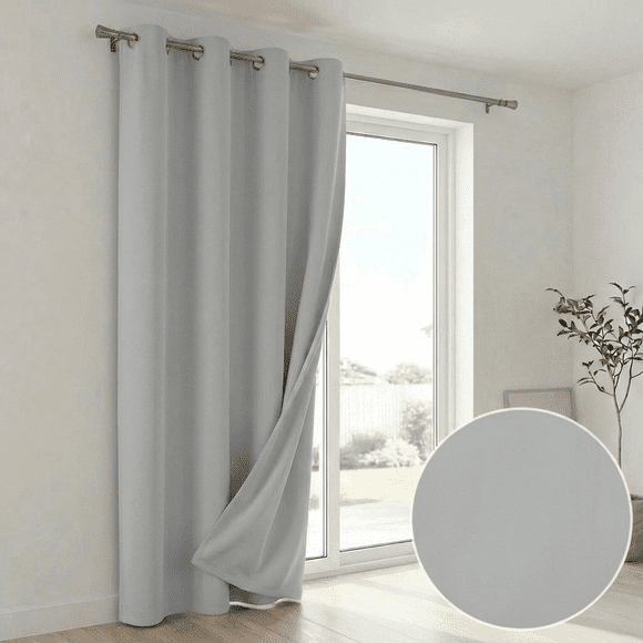 Cortina 90% Blackout 1 Paño 220x140 Home Strike - Gris Claro
