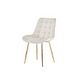 thumbnail image 1 of Silla De Comedor Roma Tapiz Felpa Base Resistente Dorada - Beige, 1 of 3