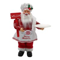 Magideal - Figurita Navideña De Papá Noel, Adorno De Figuritas De Chef Santa, Decoración Navideña Para Tienda, Cafetería, Suministros Para Fiestas, Cocina Y Bar