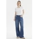 thumbnail image 4 of Jeans Mujer Wide Leg Corte Lateral Azul Oscuro, 4 of 4