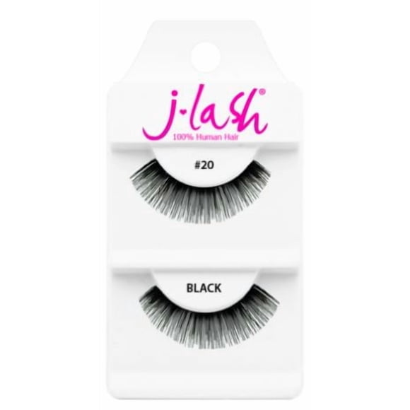 Pestañas postizas J Lash Daily #20 negras reutilizables hechas a mano