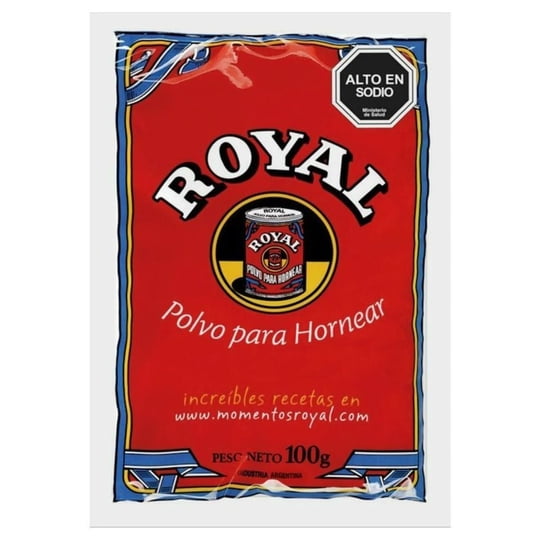 Polvos Para Hornear Sobre 100 g Royal