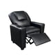 thumbnail image 2 of Sillón reclinable para jóvenes Benzara Nik 56 cm acolchado negro, 2 of 5